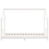 vidaXL Estrutura de cama infantil 90x190 cm pinho maci&ccedil;o branco