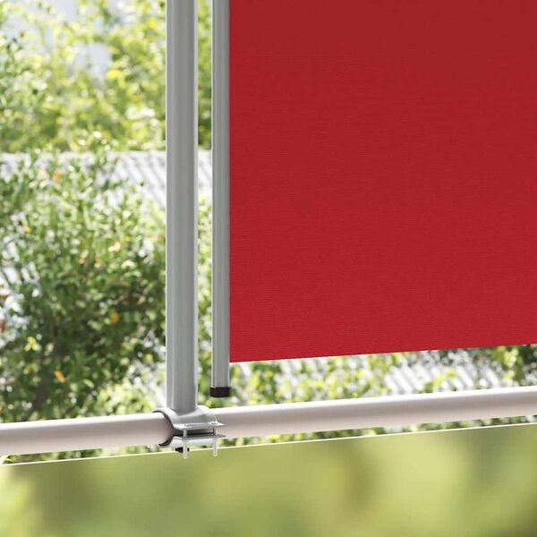 vidaXL Toldo lateral retr&aacute;til para p&aacute;tio 160x300 cm vermelho