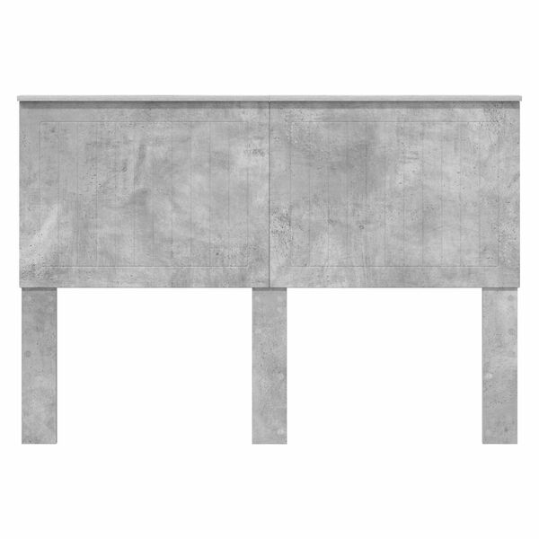 vidaXL Cabeceira com cabeceira Cinzento 140 cm Madeira processada