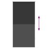 vidaXL Estore de rolo 60 x 120 cm, Preto