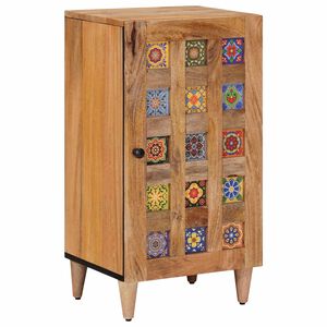 vidaXL Buffet Natural 40 x 33 x 75 cm Madeira de manga maci&ccedil;a