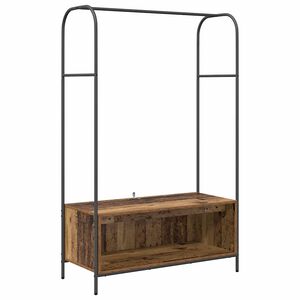 vidaXL Suporte para Roupas Carvalho Marrom 100 x 44 x 160 cm