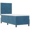 vidaXL Cama Box com colch&atilde;o Azul Escuro 80 x 200 cm tecido