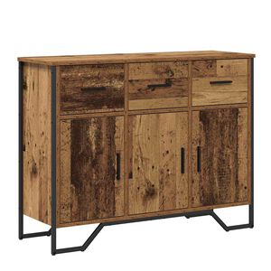 vidaXL Buffet com gaveta Madeira antiga 97 x 32,5 x 74,5 cm