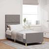 vidaXL Estrutura da Cama Cinzento-acastanhado 80 x 200 cm tecido
