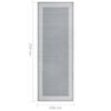 vidaXL Passadeira 100x250 cm polipropileno cinzento com padr&atilde;o