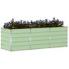 vidaXL Floreira Verde 240 x 80 x 75 cm A&ccedil;o