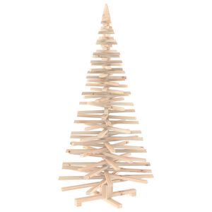 vidaXL &Aacute;rvore de Natal de Madeira KOTKA 150 cm Madeira de Pinho Maci&ccedil;a