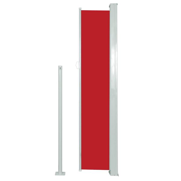 vidaXL Toldo lateral retrátil 120x300 cm vermelho