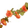vidaXL Grinaldas de flores de Natal 6 pcs 250 cm laranja