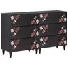 vidaXL Gabinetes de Armazenamento 2 unid. 120 x 33 x 75 cm Multicolor
