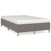vidaXL Estrutura de cama sem colch&atilde;o 120x200 cm tecido cinzento-escuro