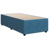 vidaXL Cama boxspring com colchão 100x200 cm veludo azul