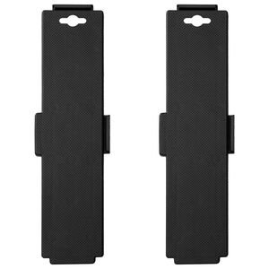vidaXL Carrinhos de transporte 4 rodas 2 pcs polipropileno 170kg preto