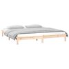 vidaXL Estrutura de cama pequena casal 120x190 cm pinho maci&ccedil;o