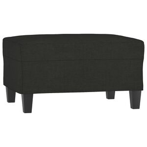 vidaXL Apoio de p&eacute;s 70x55x41 cm tecido preto