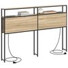 vidaXL Cabeceira de armazenamento com cabeceira Carvalho sonoma 150 cm