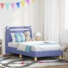 vidaXL Estrutura de Cama Infantil com Cabeceira Azul Jeans 80 x 160 cm