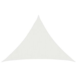 vidaXL Vela de Sombra Triangular 7 x 5 x 5 m HDPE Branco