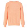 Camisola de malha para crian&ccedil;a laranja brilhante 140
