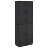 vidaXL Conjunto de Gabinete 2 unid. Preto Derivados de Madeira
