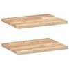 vidaXL Prateleiras flutuantes 2pcs 40x30x2cm ac&aacute;cia maci&ccedil;a n&atilde;o tratada