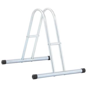 vidaXL Suporte independente para 1 bicicleta a&ccedil;o galvanizado