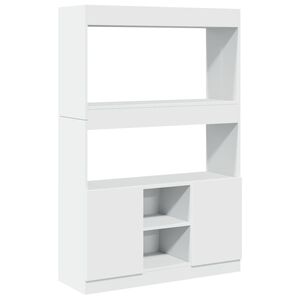 vidaXL Arm&aacute;rio alto 92x33x140 cm derivados de madeira branco