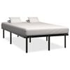 vidaXL Estrutura de cama 140x200 cm metal preto
