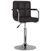 vidaXL Cadeira de jantar couro artificial preto