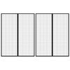 vidaXL Cortinas de porta anti-insetos magnéticas 2 pcs 230x160cm preto