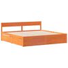 vidaXL Cama sem colch&atilde;o 180x200 cm pinho maci&ccedil;o castanho-mel