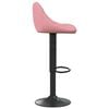 vidaXL Bancos de bar 2 pcs veludo rosa