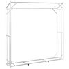 vidaXL Rack de lenha com tampa de chuva 200x40x200 cm a&ccedil;o galvanizado
