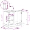 vidaXL Arm&aacute;rio de Banheiro com porta Madeira Antiga 65 x 33 x 60 cm