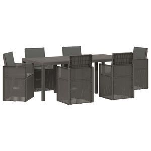 vidaXL Conjunto de Jantar para Jardim 7 unid. PP