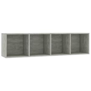 vidaXL Estante/m&oacute;vel de TV 143x30x36 cm contraplacado cinzento cimento