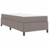 vidaXL Cama Box Cinzento-acastanhado 80 x 200 cm tecido