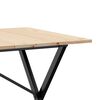 vidaXL Mesa de jantar estrutura em X 160x80x75cm pinho e a&ccedil;o