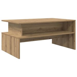 vidaXL Mesa de centro Carvalho Artesanal 90 x 55 x 42,5 cm