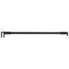 vidaXL Barra de suporte para duche 47,5 cm para vidro de 68/ mm Preto