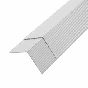 vidaXL Perfis angulares p/ pavimento em alum&iacute;nio 5 pcs 170 cm prateado