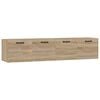 vidaXL Arm&aacute;rios parede 2pcs 60x36,5x35 cm derivados madeira sonoma