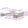 vidaXL Conjunto de Sof&aacute; de Jardim com almofada 11 pcs Bege vime PE