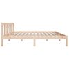 vidaXL Estrutura de cama casal 135x190 cm madeira maciça