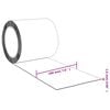 vidaXL Cortina de porta 200 mm x 1,6 mm 10 m PVC transparente