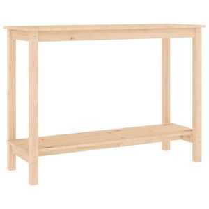 vidaXL Mesa consola 110x40x80 cm madeira de pinho maci&ccedil;o
