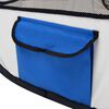 vidaXL Parque dobrável p/ cão c/ saco de transporte 145x145x61cm azul