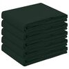 vidaXL Toalha de Mesa 5 unid. Verde-Escuro 140 x 180 cm Poli&eacute;ster
