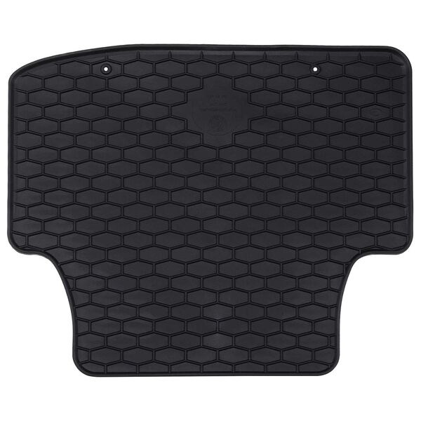 vidaXL Tapete de carro 4 pcs Preto Borracha